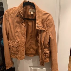 lucky brand leather jacket